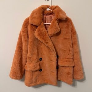 free people faux fur sweater